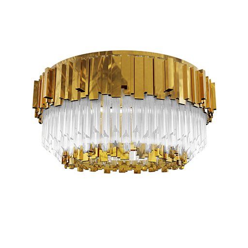 Люстра потолочная Luxxu Empire Plafond Глянцевое золото Прозрачное Стекло Люстра потолочная Luxxu Empire Plafond Глянцевое золото Прозрачное Стекло в Орле | Loft Concept