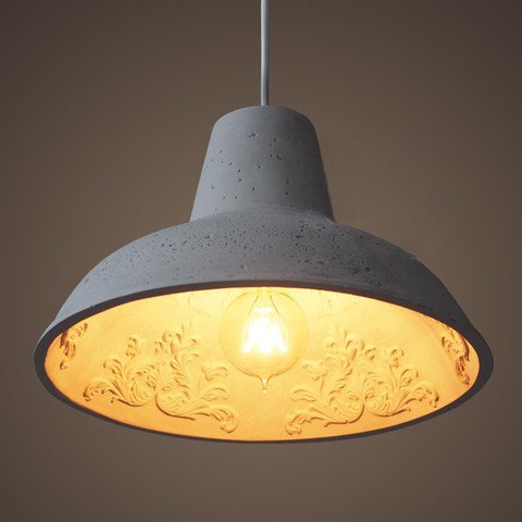 Подвесной светильник Art Gypsum Pendant Белый Серый Подвесной светильник Art Gypsum Pendant Белый Серый в Орле | Loft Concept