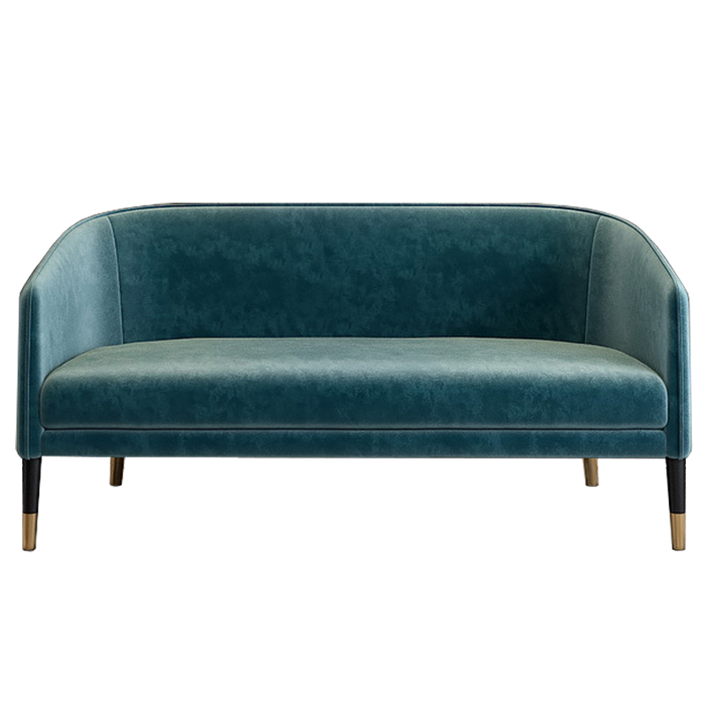 Диван Elliott Sofa Бирюзовый Черный Диван Elliott Sofa Бирюзовый Черный в Орле | Loft Concept