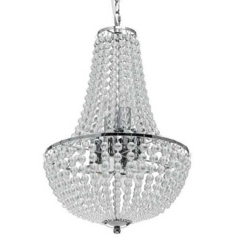 Люстра Virginia Clear Beads Chandelier chrome Хром Прозрачное Стекло Люстра Virginia Clear Beads Chandelier chrome Хром Прозрачное Стекло в Орле | Loft Concept