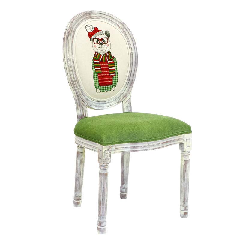 Стул French chair Polar Bear Белый Зеленый Стул French chair Polar Bear Белый Зеленый в Орле | Loft Concept