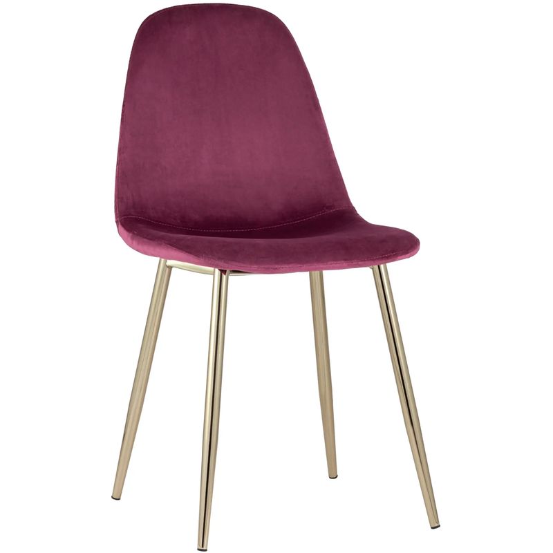 Стул Archie Chair Велюр Фуксия Золотые ножки Фуксия Золотой Стул Archie Chair Велюр Фуксия Золотые ножки Фуксия Золотой в Орле | Loft Concept