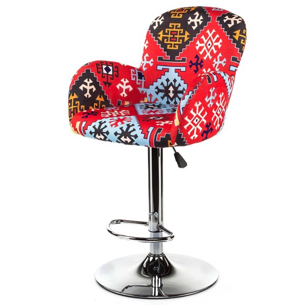 Барный стул Kelim Bar Stool Красный Хром в Орле | Loft Concept 