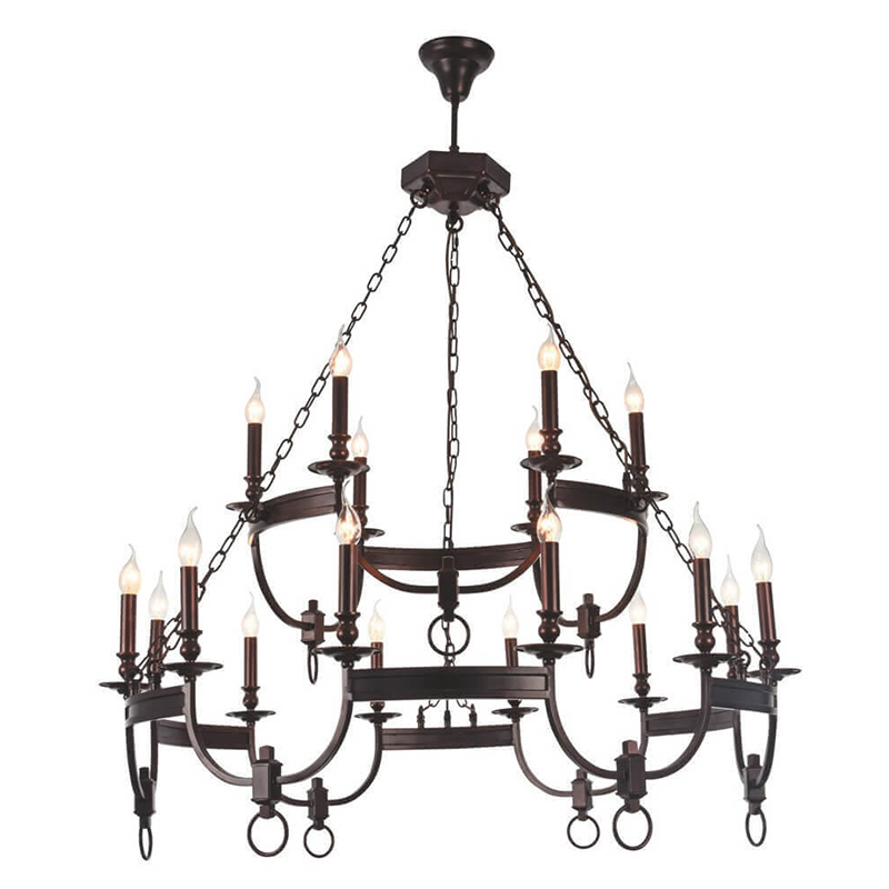 Люстра Claudette Chandelier 18 Коричневый Люстра Claudette Chandelier 18 Коричневый в Орле | Loft Concept