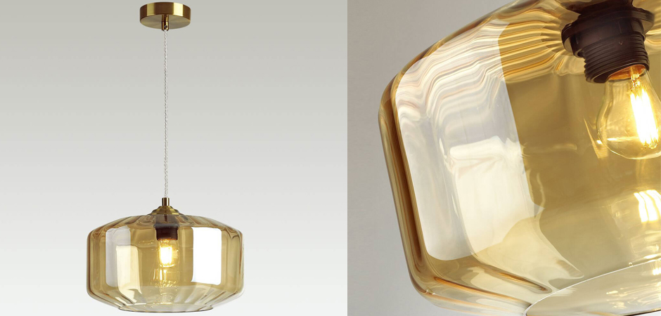 Подвесной светильник Multicolored Glass Amber Подвесной светильник Multicolored Glass Amber - Loft-Concept в Орле