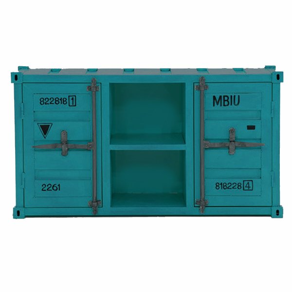 ТВ тумба Морской контейнер Loft TV container turquoise Бирюзовый ТВ тумба Морской контейнер Loft TV container turquoise Бирюзовый в Орле | Loft Concept