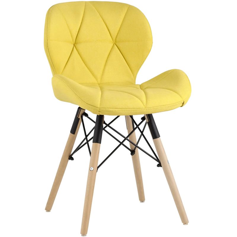 Стул Jeroen Chair Рогожка Желтый Цвет Желтый Древесина Черный Стул Jeroen Chair Рогожка Желтый Цвет Желтый Древесина Черный в Орле | Loft Concept