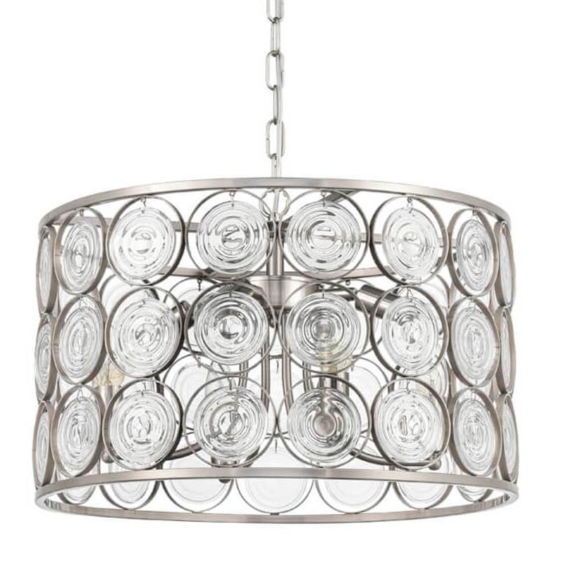 Люстра Edalina Chandelier nickel satin 50 Прозрачный (Transparent) Никель Сатин Люстра Edalina Chandelier nickel satin 50 Прозрачный (Transparent) Никель Сатин в Орле | Loft Concept