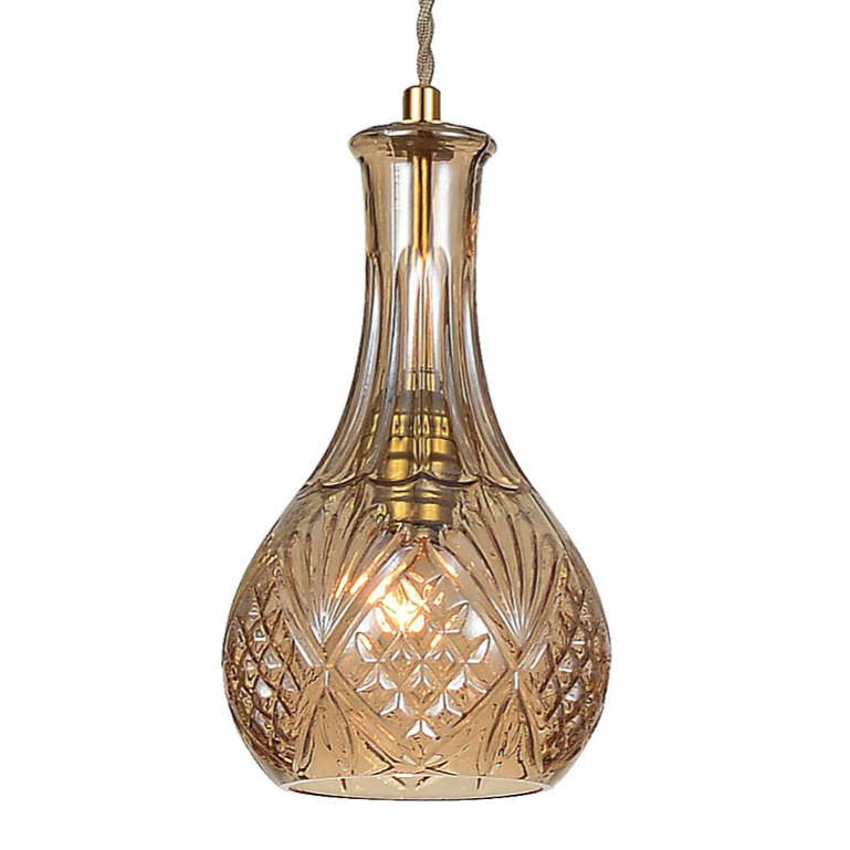 Подвесной светильник lee broom DECANTERLIGHT pendant III Amber Золотой Янтарь (Amber) Подвесной светильник lee broom DECANTERLIGHT pendant III Amber Золотой Янтарь (Amber) в Орле | Loft Concept