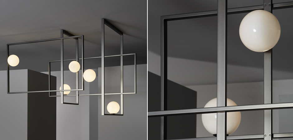 Люстра Mondrian Glass Venicem Ceiling Lamp graphite Люстра Mondrian Glass Venicem Ceiling Lamp graphite - Loft-Concept в Орле