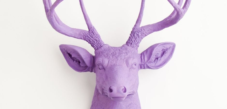 Голова оленя - Фиолетовая - фото №2