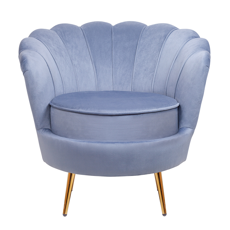 Кресло велюр синий Blue Flower Кресло велюр синий Blue Flower в Орле | Loft Concept