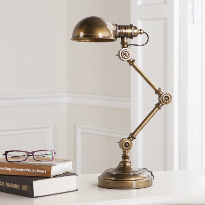 Настольная лампа Brass Steampunk Table Lamp Бронза Настольная лампа Brass Steampunk Table Lamp Бронза в Орле | Loft Concept