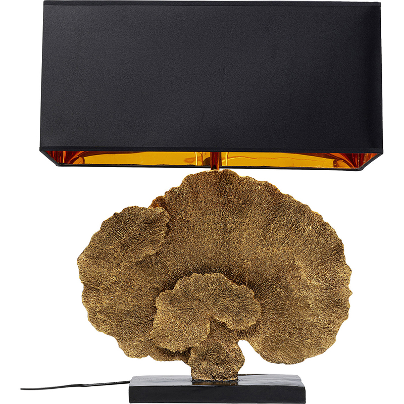 Настольная лампа Golden Coral Черный Золотой Настольная лампа Golden Coral Черный Золотой в Орле | Loft Concept