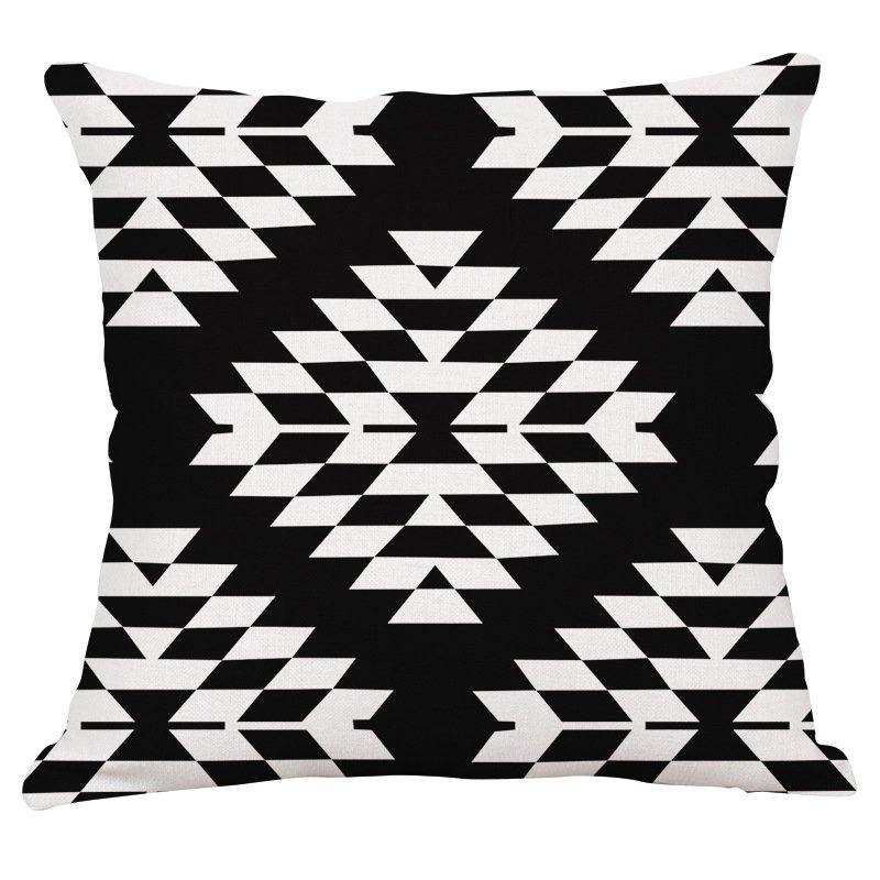 Декоративная подушка Black and White Pattern #3 Черно-белый Декоративная подушка Black and White Pattern #3 Черно-белый в Орле | Loft Concept