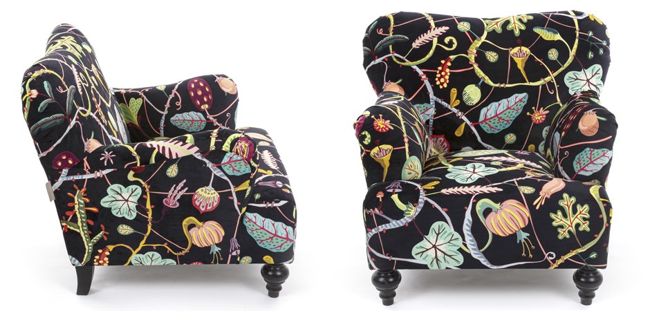 Кресло Seletti Armchair Botanical diva black Кресло Seletti Armchair Botanical diva black - Loft-Concept в Орле