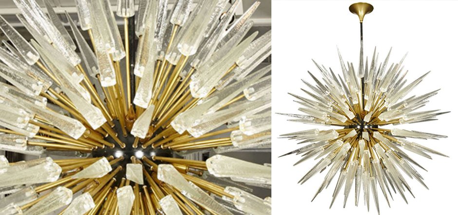Murano Spike Sputnik Rock Chandelier Murano Spike Sputnik Rock Chandelier - Loft-Concept в Орле