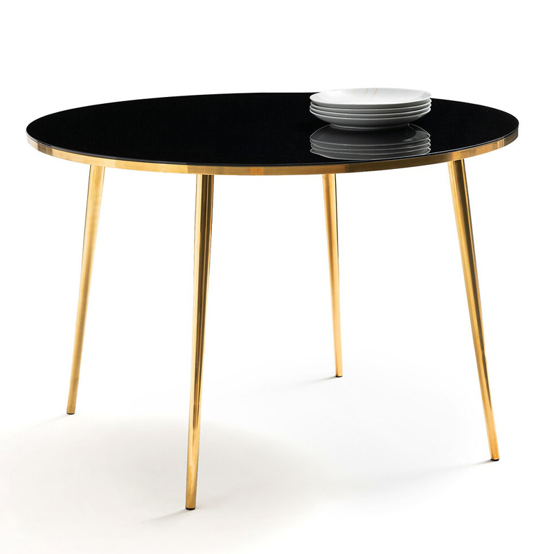 Обеденный стол Keoni Dinner Table Латунь Черный Обеденный стол Keoni Dinner Table Латунь Черный в Орле | Loft Concept