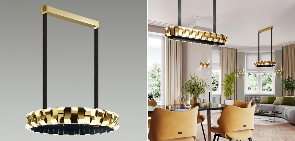 Люстра Rotus Gold Круглая Люстра Rotus Gold Круглая - Loft-Concept в Орле