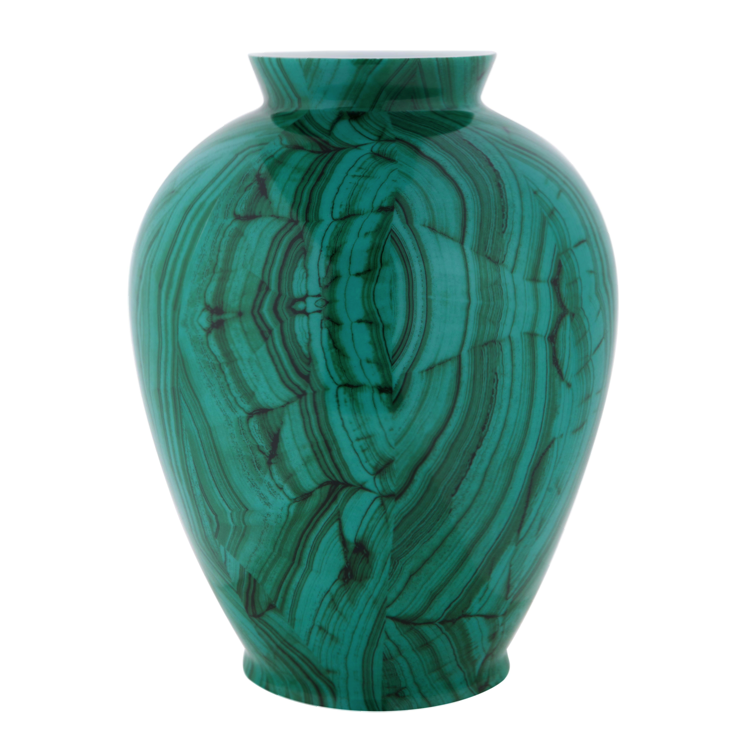 Ваза Malachite Vase barrel Малахит Ваза Malachite Vase barrel Малахит в Орле | Loft Concept