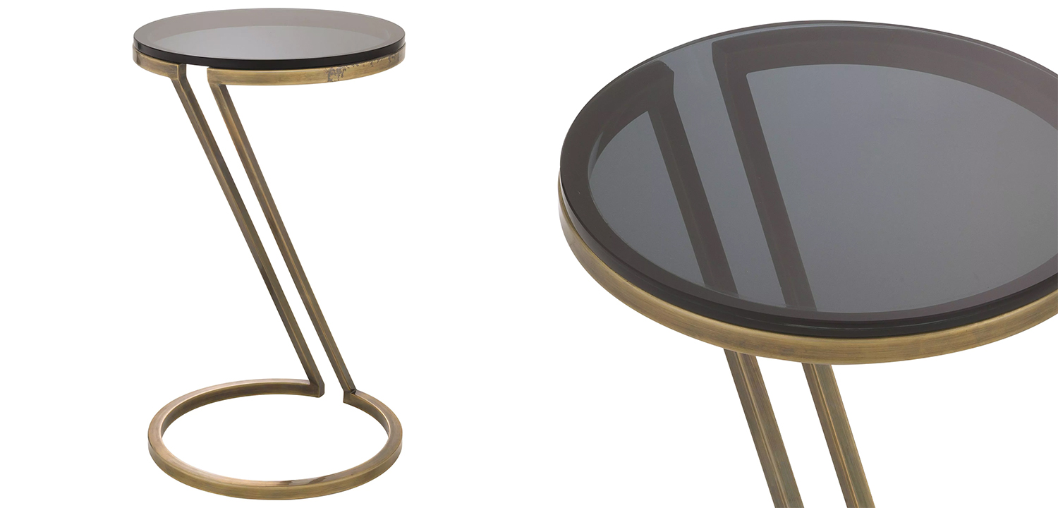 Приставной стол Eichholtz Side Table Falcone Brass - фото