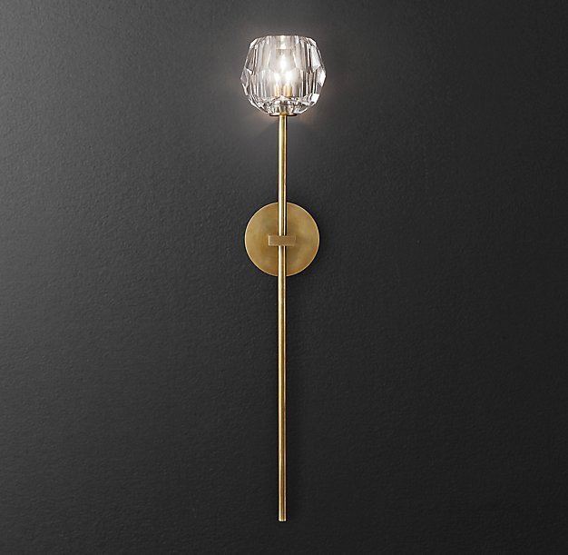 Бра RH Boule de Cristal Long Sconce Brass Латунь в Орле | Loft Concept 