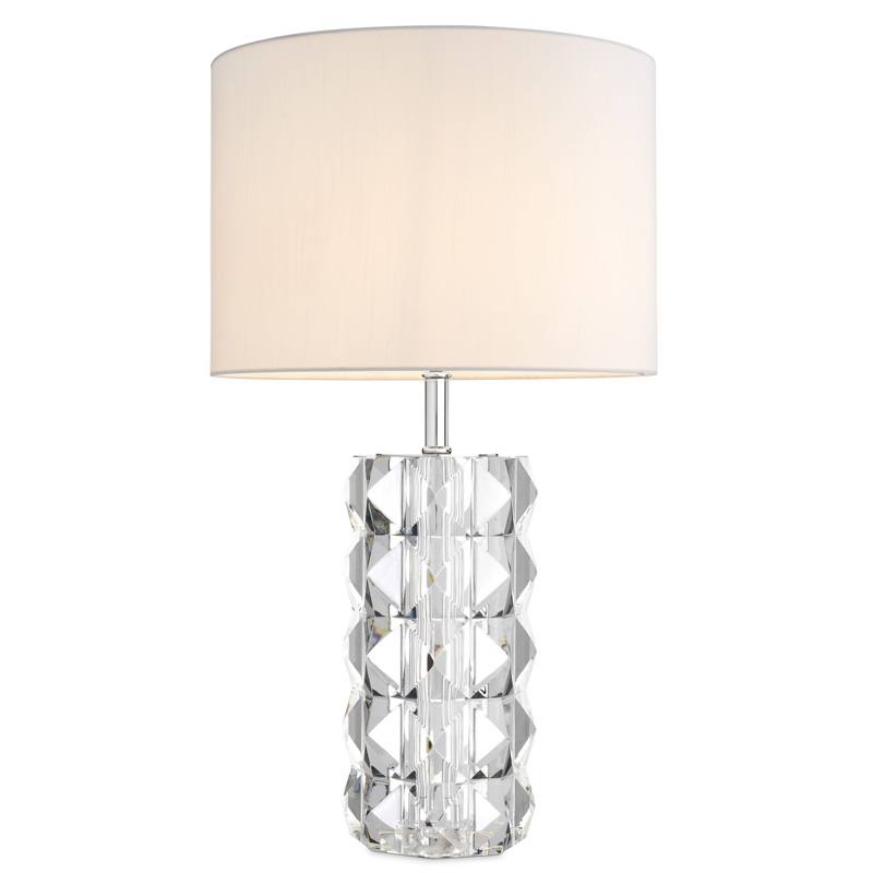 Настольная лампа Eichholtz Table Lamp Mistero Прозрачный Белый Никель Настольная лампа Eichholtz Table Lamp Mistero Прозрачный Белый Никель в Орле | Loft Concept