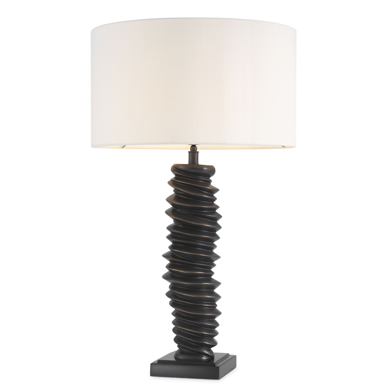 Настольная лампа Eichholtz Table Lamp Miro Темная бронза Черный Кремовый Настольная лампа Eichholtz Table Lamp Miro Темная бронза Черный Кремовый в Орле | Loft Concept