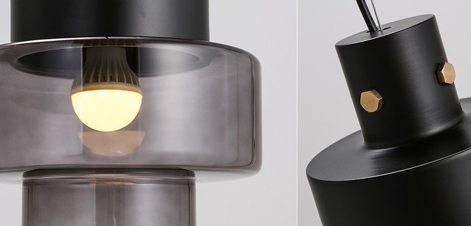 Подвесной светильник Luna Glass Pendant Dark Подвесной светильник Luna Glass Pendant Dark - Loft-Concept в Орле