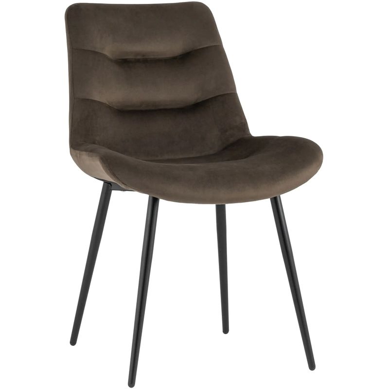 Стул Austin Chair Коричневый Велюр Коричневый Черный Стул Austin Chair Коричневый Велюр Коричневый Черный в Орле | Loft Concept