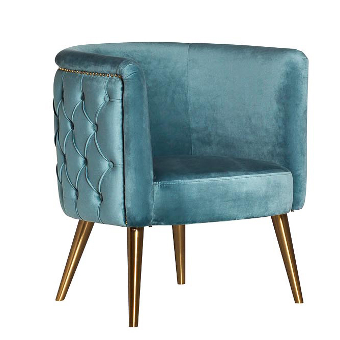 Кресло Merengo Armchair Голубой Латунь Кресло Merengo Armchair Голубой Латунь в Орле | Loft Concept