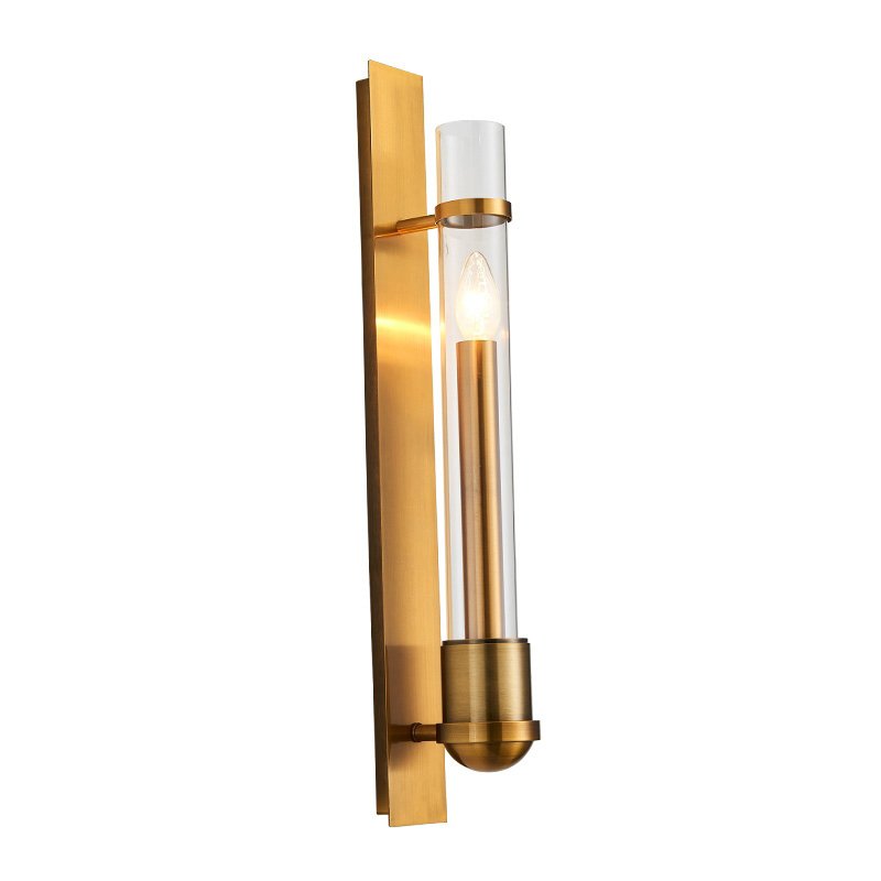Бра Glass tube Gavanna Wall Lamp Золотой Бра Glass tube Gavanna Wall Lamp Золотой в Орле | Loft Concept
