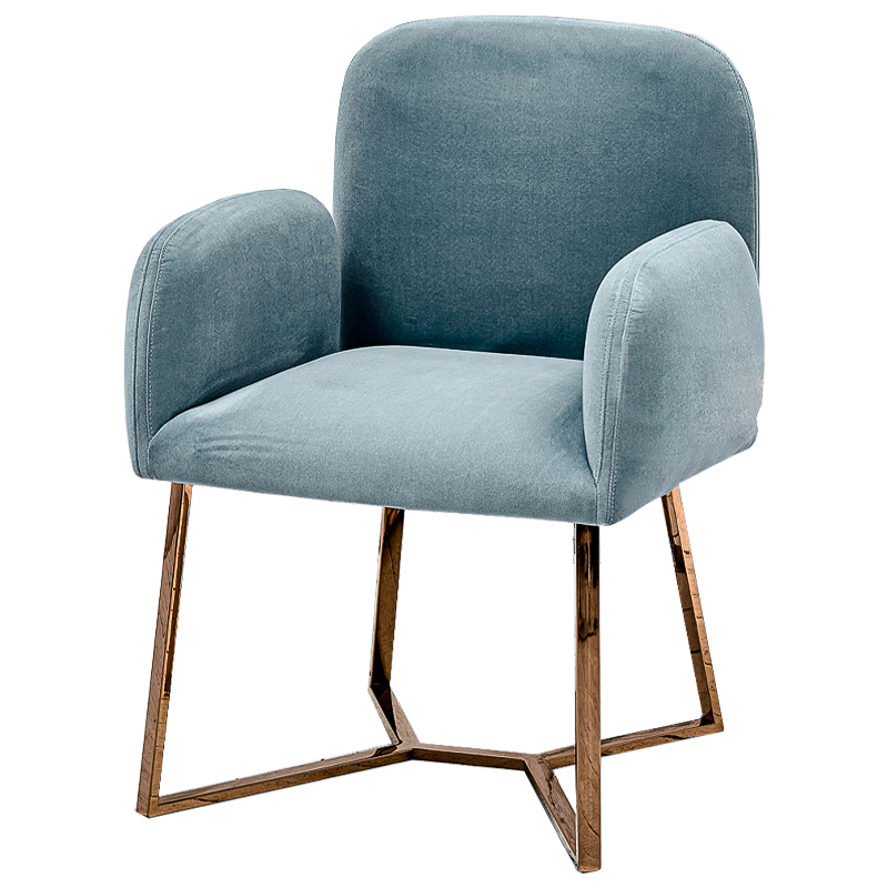 Стул Clifford Stool Pastel Blue Голубой пастельный Розовое золото Стул Clifford Stool Pastel Blue Голубой пастельный Розовое золото в Орле | Loft Concept