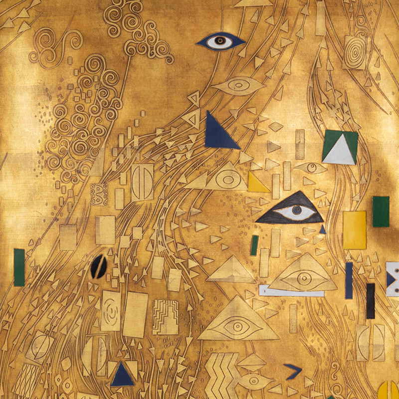 Обои ручная роспись Klimt Polished Gold bas relief gilded paper Обои ручная роспись Klimt Polished Gold bas relief gilded paper в Орле | Loft Concept
