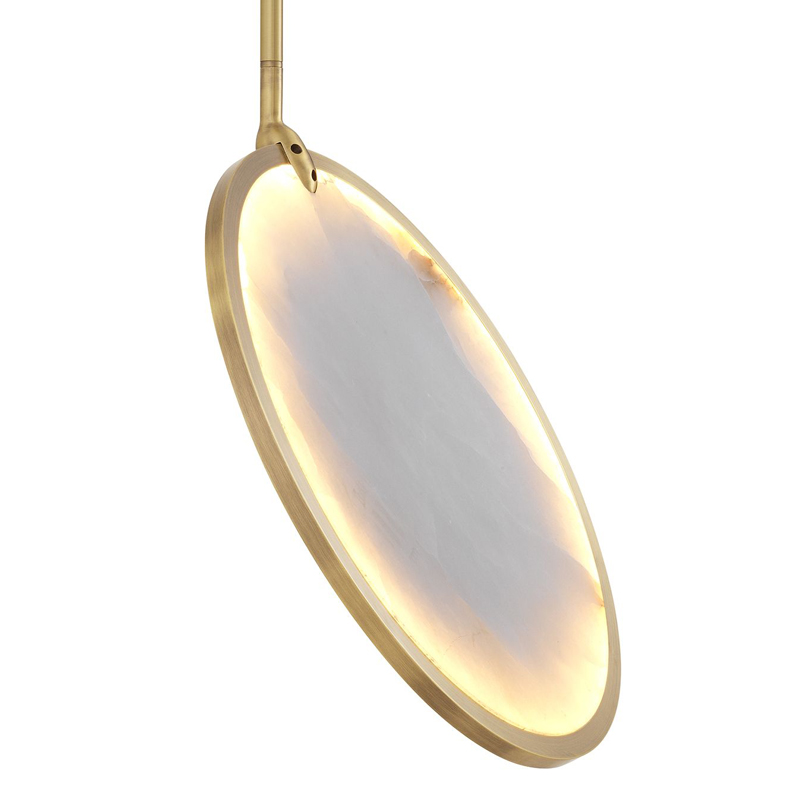 Светильник Eichholtz Chandelier Ocala Латунь Античная полированная Белый Светильник Eichholtz Chandelier Ocala Латунь Античная полированная Белый в Орле | Loft Concept