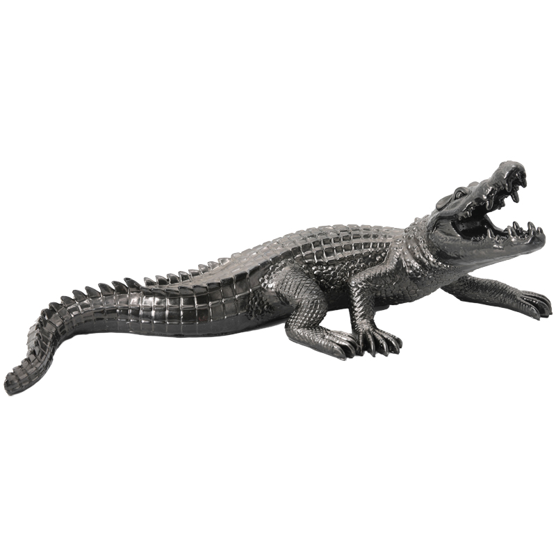 Статуэтка Crocodile Gray Серый (Gray) Статуэтка Crocodile Gray Серый (Gray) в Орле | Loft Concept