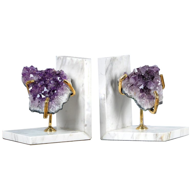 Держатель для книг Precious Stone Book keeper Белый Violet Dusk ( фиолетовый сумрак ) Держатель для книг Precious Stone Book keeper Белый Violet Dusk ( фиолетовый сумрак ) в Орле | Loft Concept