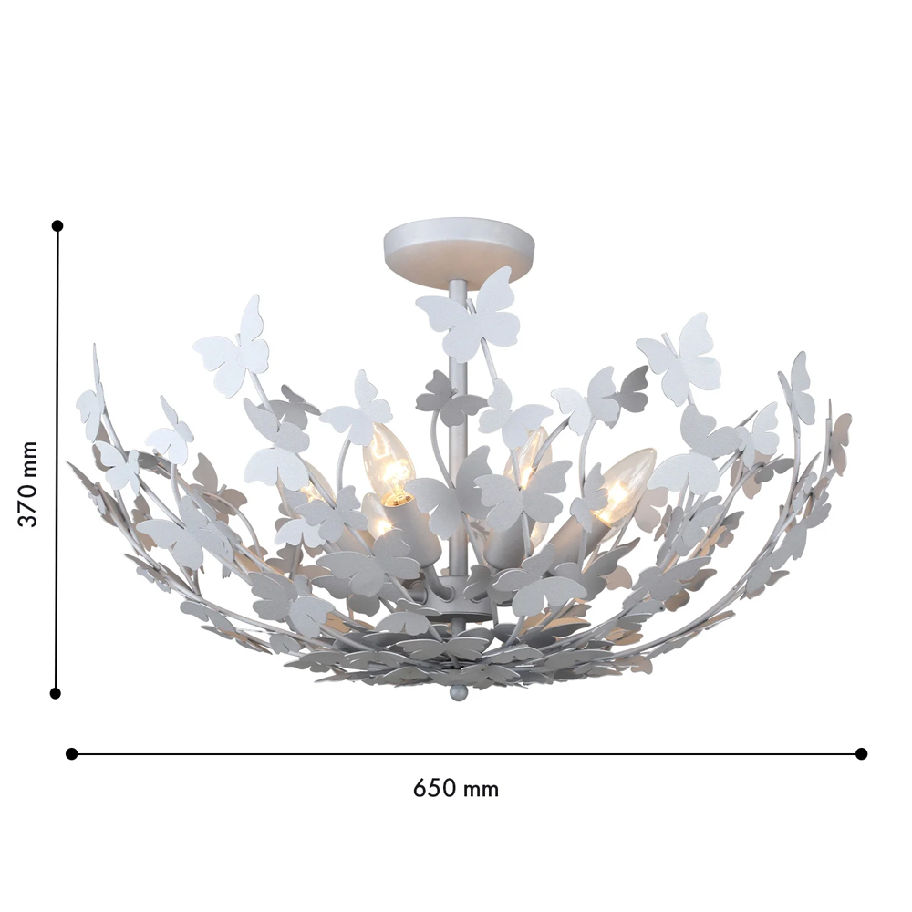 Потолочный светильник с абажуром оформленным в виде стаи бабочек Eternal Butterflies в Орле