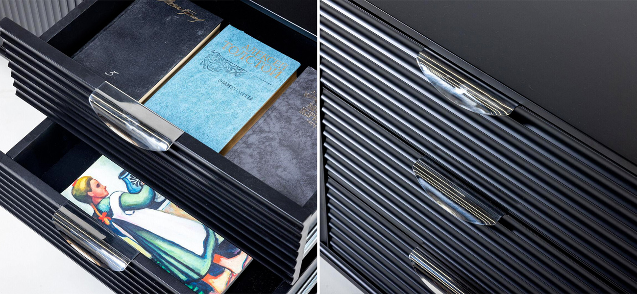 Комод Antique Order Черный 160 см - фото №1