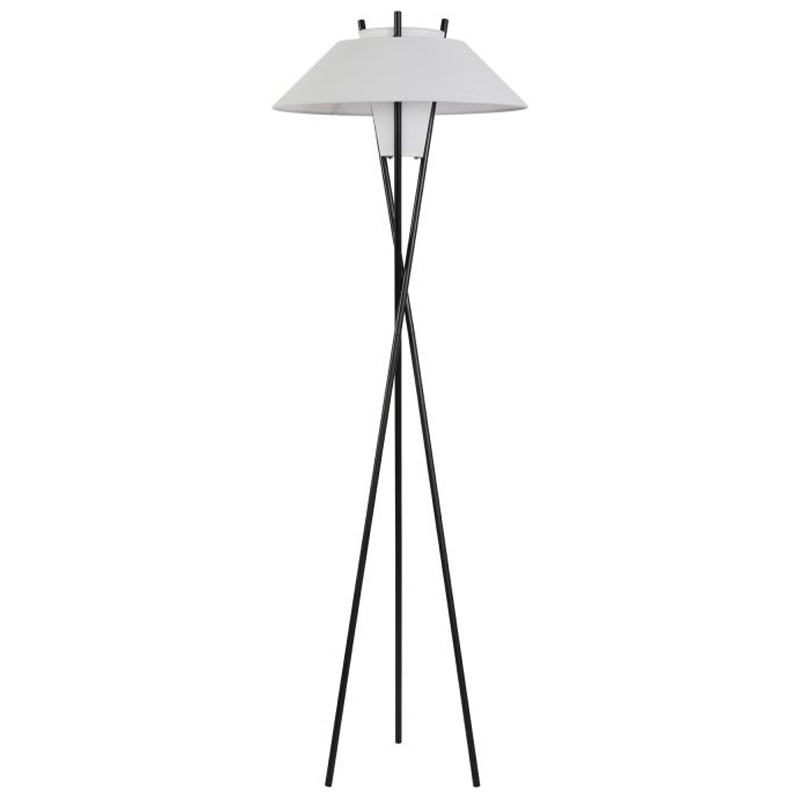 Торшер Chaney Floor Lamp Белый Черный Торшер Chaney Floor Lamp Белый Черный в Орле | Loft Concept