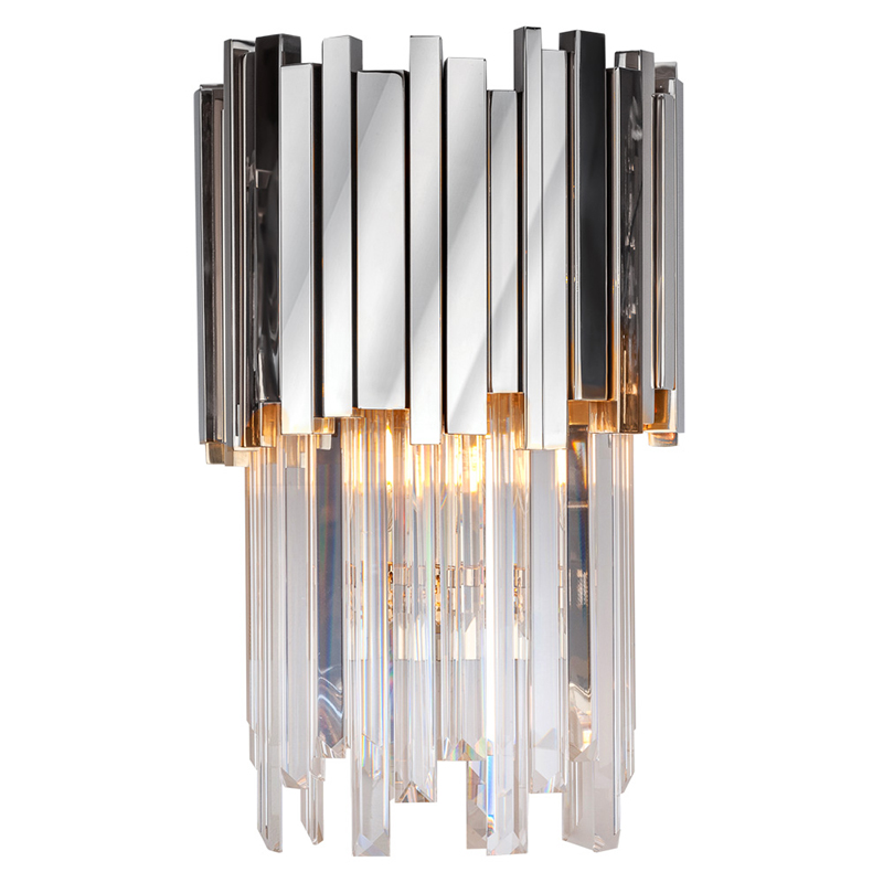 Бра Luxxu Modern Cascade Wall Lamp Silver 40 Прозрачное Стекло Серебряный Бра Luxxu Modern Cascade Wall Lamp Silver 40 Прозрачное Стекло Серебряный в Орле | Loft Concept