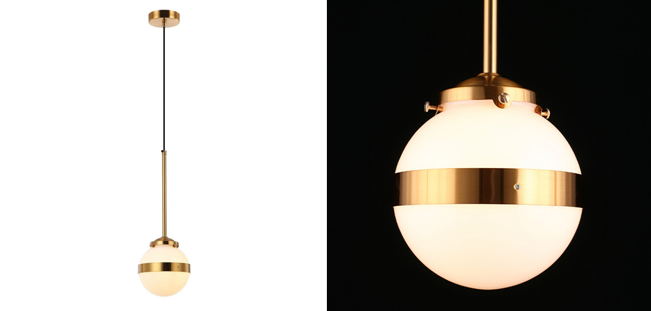 Подвесной светильник White Sphere Латунь Подвесной светильник White Sphere Латунь - Loft-Concept в Орле