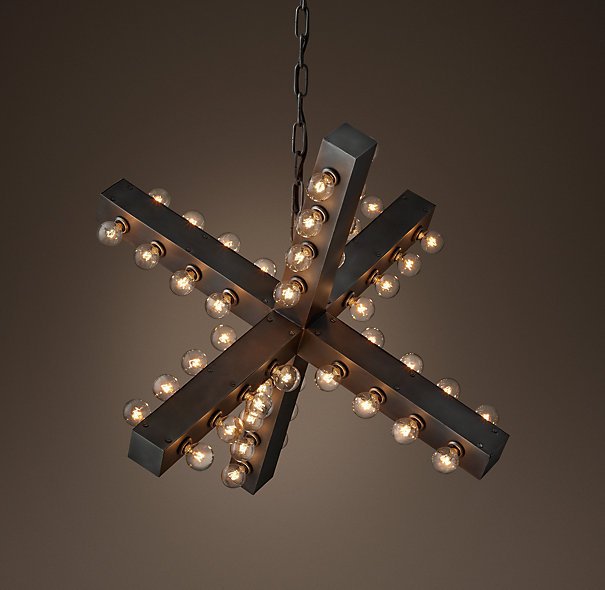 Люстра Nero Chandelier 74 Черный в Орле | Loft Concept 