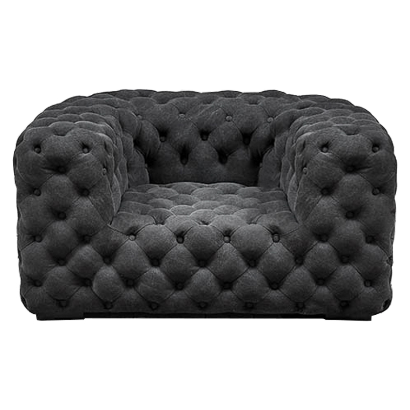 Кресло Soho Tufted Graphite Armchair Графит Кресло Soho Tufted Graphite Armchair Графит в Орле | Loft Concept