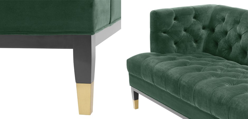 Диван Eichholtz Sofa Castelle dark green Диван Eichholtz Sofa Castelle dark green - Loft-Concept в Орле