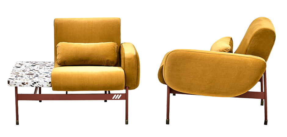 Кресло Mustard and Terrazzo Chair Кресло Mustard and Terrazzo Chair - Loft-Concept в Орле