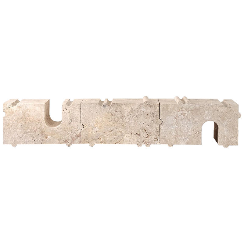 Модульная каменная скамья Hume Modular Stone Bench дизайн Kelly Wearstler Песочный Модульная каменная скамья Hume Modular Stone Bench дизайн Kelly Wearstler Песочный в Орле | Loft Concept