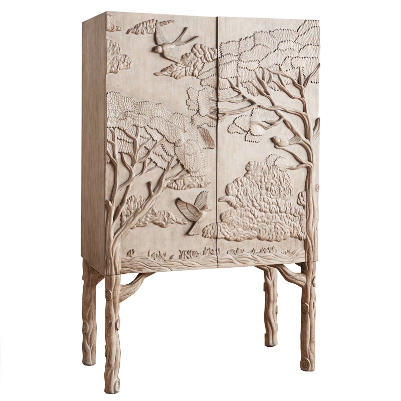Шкаф Land & Sky Bar Cabinet Бежево-серый Шкаф Land & Sky Bar Cabinet Бежево-серый в Орле | Loft Concept