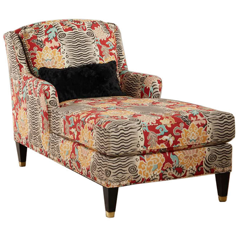 Кушетка Tibetan Tiger Lounge Sofa Красный Черный Бежевый Бирюзовый в Орле | Loft Concept 