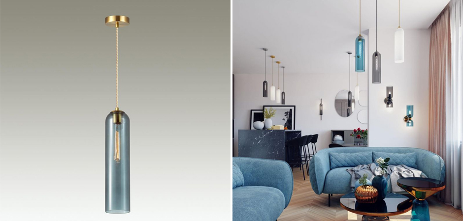 Подвесной Светильник Articolo Синий Подвесной Светильник Articolo Синий - Loft-Concept в Орле